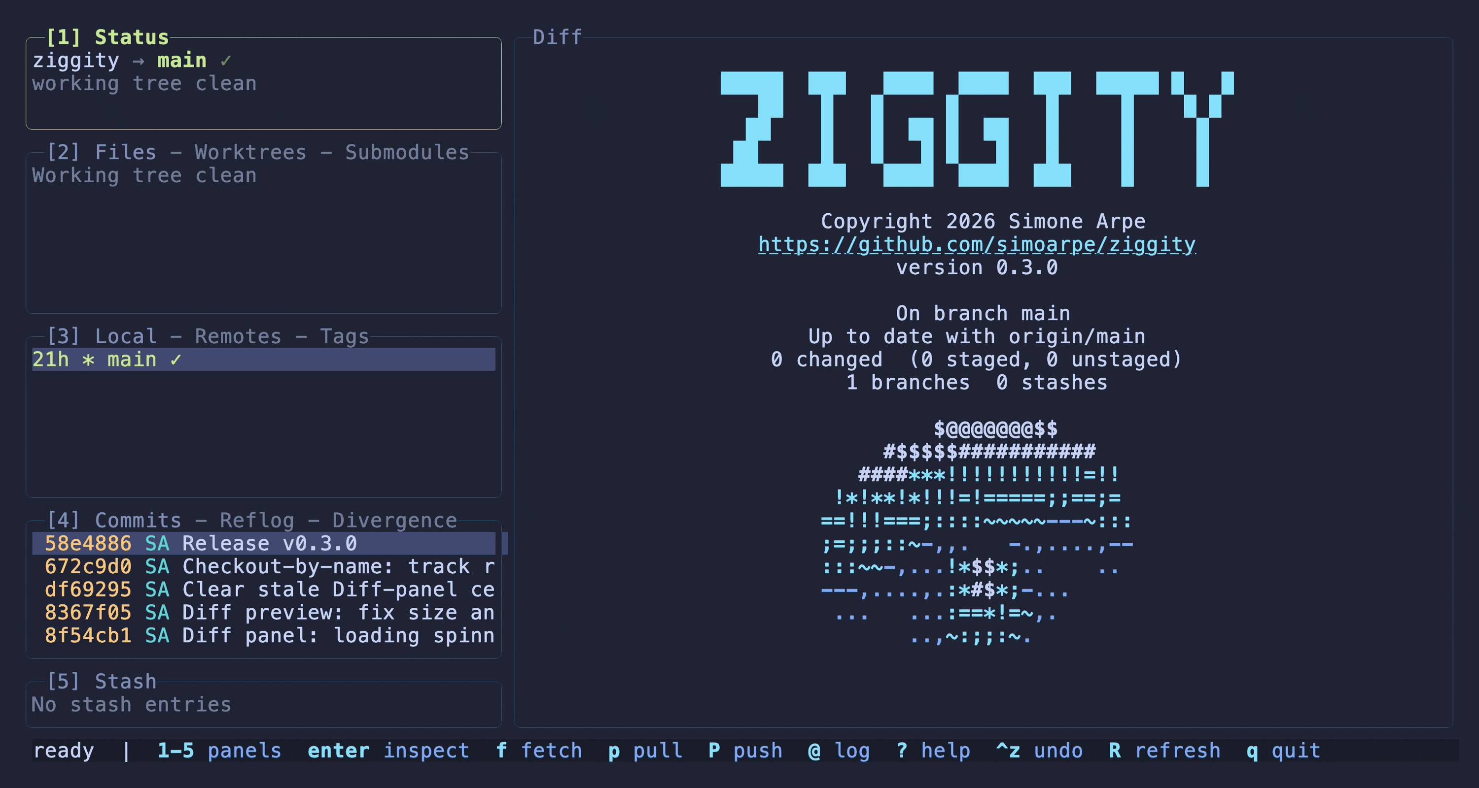 The Ziggity about splash, with a spinning donut